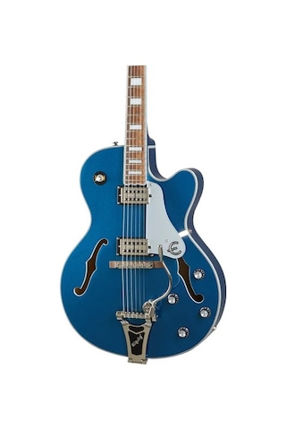 Epiphone Emperor Swingster Hollowbody Elektro Gitar Delta Blue Metallic