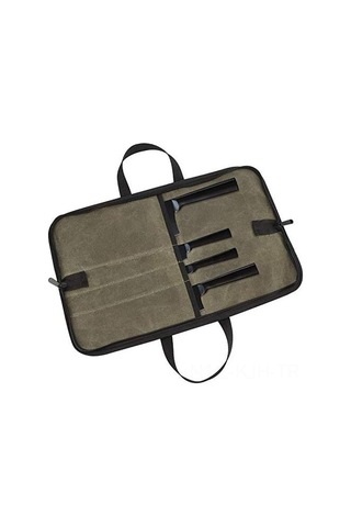 Jeehugo Yeşil Tuval Bıçak Çantası - Taşınabilir Fantezi Pansiyon Çanta, Outdoor Piknik İçin Konforlu, Fermuarlı Tasarım Diğer