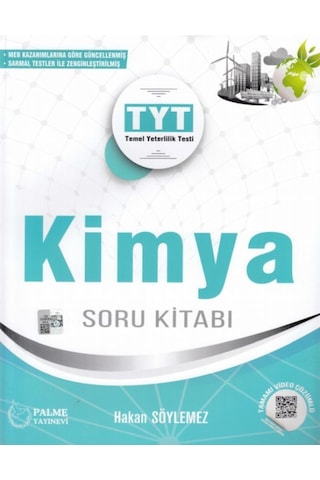 YKS TYT Kimya Soru Bankası - Hakan Söylemez - Palme Yayınları YKS TYT Kimya Soru Bankası - Hakan Söylemez - Palme Yayınları