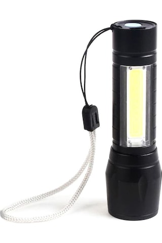 Watton Mini Çok Güçlü Şarjlı El Feneri Wt-030-6548 Siyah