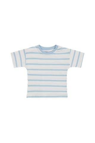 Civil Baby Çizgili 6-18 Ay Tişört - Mavi