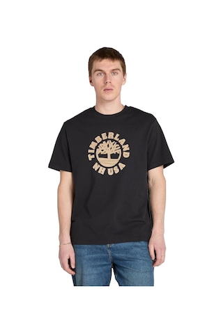 Timberland Holiday Front Graphic Ss Tee T-shirt - Tb0a5mj20011-11411 Black