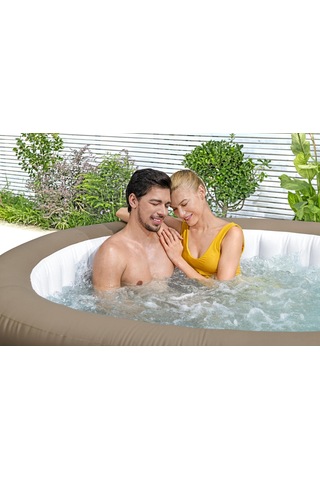 Lay-z-spa 60017 Palm Springs Airjet Şişme Spa Havuzu, 4-6 Kişilik Krem