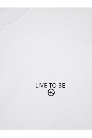 LTB Minimal Baskılı Beyaz T-shırt