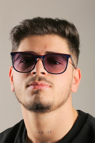Lacoste L925s 424 54 Erkek Lacivert Dikdörtgen Güneş Gözlüğü