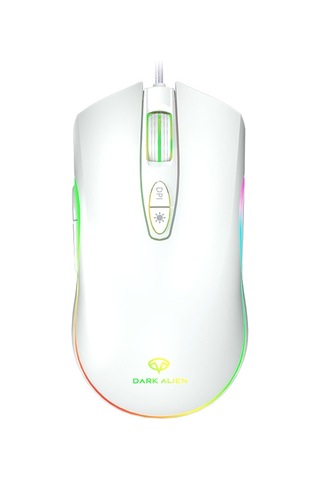 Dark Alien V600 7 Tuşlu Ofis Bilgisayarı İş Faresi, Kablo Uzunluğu: 1.42m Beyaz Diğer