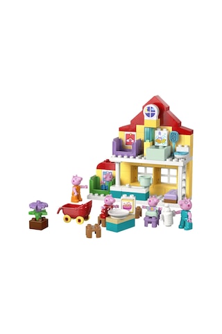 LEGO® DUPLO® Peppa Pig Aile Evi 10467 -2 Yaş ve Üzeri Çocuklar için Peppa Pig Figürü İçeren Yaratıcı Oyuncak Yapım Seti (84 Parça)