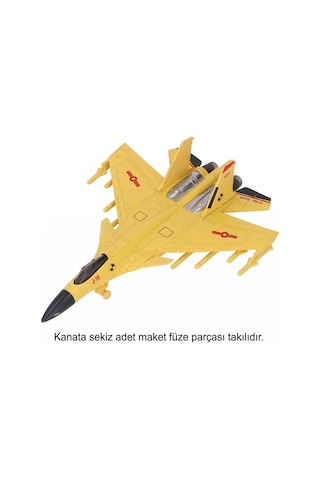 J-15 Savaş Uçağı Oyuncak Işıklı Çek Bırak Maket Jet 23 Cm - Piller Dahil