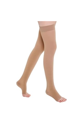 Varimed Diz Üstü Yüksek Basınç Açık Burun Lenf Çorabı