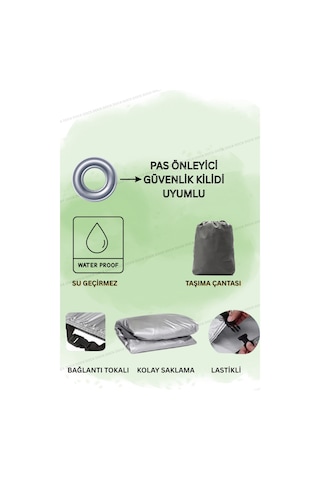 Gri- Kilit Uyumlu Voge Ds900x Motosiklet Brandası 4mevsim