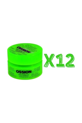 Ossion Saç Şekillendirici Mat Wax 100 Ml 12 Adet