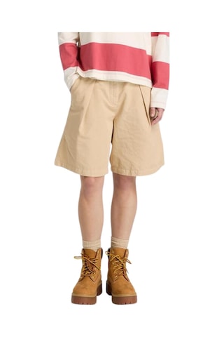 B0a442fy941-r Timberland Cotton Linen Bermuda Kadın Şort Ve Kapri Krem B0a442fy941-r