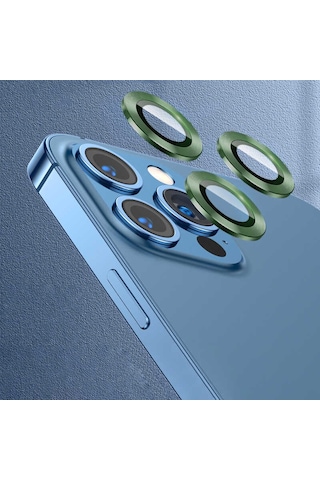 Kilifone - Apple Uyumlu iPhone 13 Pro Max - Kamera Lens Koruyucu Cl-07 - Gümüş