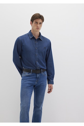 Mavi - Roy Lux Black Koyu Indigo Mavisi Jean Gömlek 0210496-90767 Koyu Mavi