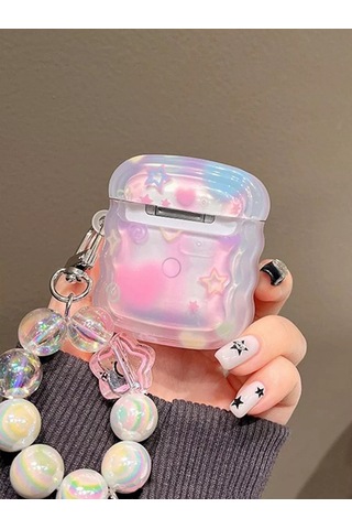 Cronax Airpods Uyumlu 2 İçin Silikon Kılıf Anahtarlıklı 260867643 Pembe