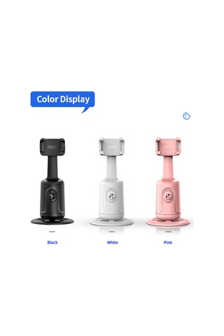 Wezone Siyah Akıllı 360 Derece Takip Eden Telefon Gimbalı - 5 Saat Çalışma Süresi, 40-80mm Telefon Desteği