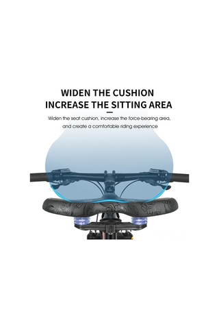 Tenfowee Genişletilmiş Yumuşak Bisiklet Binduru - Yoğun Sponge Ve Silika Jeli Dolgulu, Uzun Mesafe Sürüşlerde Bel Ve Kalça Yorgunluğunu Azaltır - Kuş Gibi Desen Çok Renkli