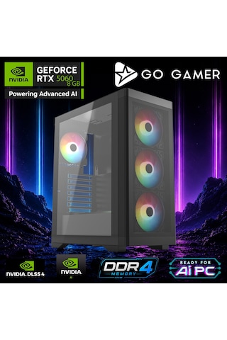Go Gamer E765D i9-14900KF 16 GB 1 TB SSD RTX5060 8 GB 27" Free Dos Oem Paket Masaüstü Oyuncu Bilgisayarı