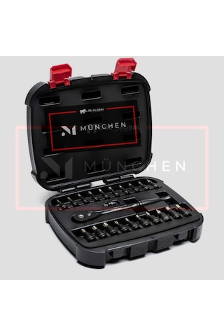 Lokma Ve Cırcır Takımı 1/4 Ve 3/8 Inç Elmas Uçlu 22 Parça Set