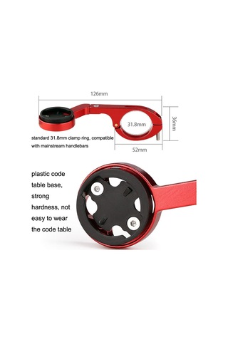 Bg-371 Bisiklet Alüminyum Alaşımlı Kod Tablosu Çerçevesi Evrensel Kod Tablosu Uzatma El Feneri Braketi Gümüş Gümüş