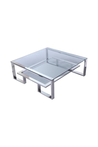 Labarna Paslanmaz Metal / Cam Orta Sehpa