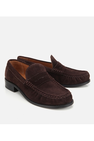 Hotiç Kadın Süet Deri Kahverengi Yumuşak Dokulu Klasik Loafer 01ayh311580a480 01ayh311580a480 Kahverengi