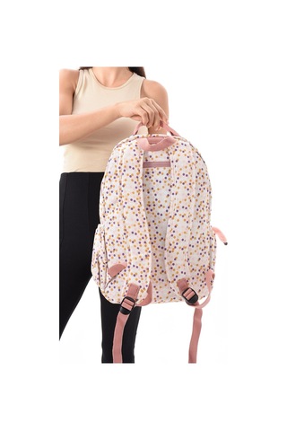 8860 Unisex Klınkır Maymunlu Günlük Ve Okul Sırt Çantası Pembe