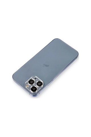 Apple İphone 12 Pro Metal Kamera Lens Koruma Cam - Gümüş