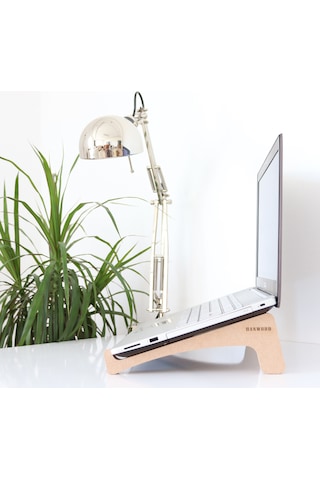 Hanwood Laptop Standı - Notebook Standı Ahşap Als1