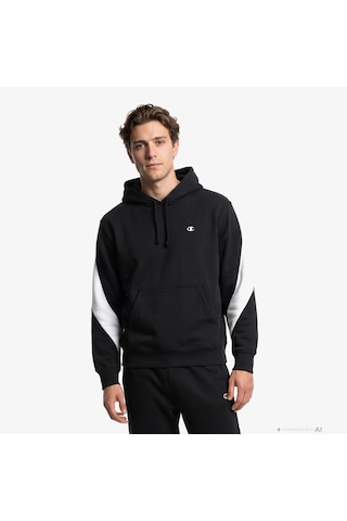 Champion Hooded Erkek Siyah Sweatshirt 222535 2800282