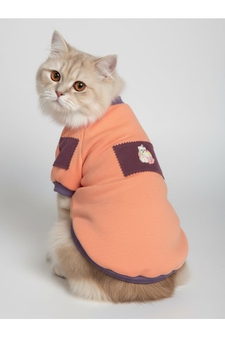 Sevimli Unicorn Marşmelov Pembe Kedi Polar Sweatshirt