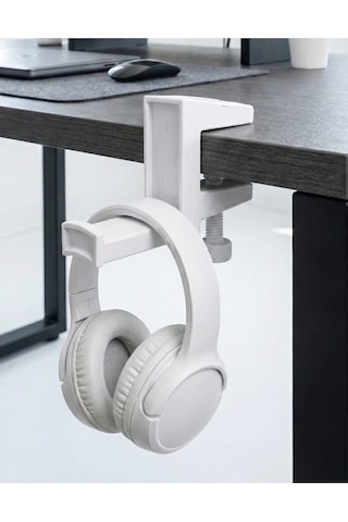 Premium Minimalist Gamer Çok Amaçlı Ayarlanabilir Kulaklık Standı - Beyaz Premium Minimalist Gamer Çok Amaçlı Ayarlanabilir Kulaklık Standı - Beyaz