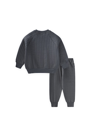 Cigit Kapitone Sweatshirt Takım 1-7 Yaş Antrasit Antrasit