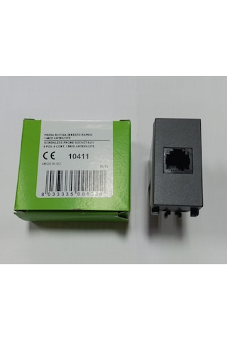 Antrasit Rj11 Telefon Prizi