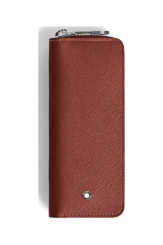 Montblanc Sartorial Deri Fermuarlı 2li Kalemlik 223093 Kırmızı