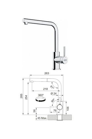 Franke Maris Mrx 110-45 Eviye + Lina Spiralli Inox Armatür Seti Inox