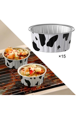 Suntek 15 Adet Alüminyum Muffin Bardaklar Folyo Pişirme