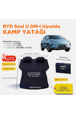 Byd Seal U Dm-ı Uyumlu Araç Kamp Yatağı Siyah Byd Seal U Dm-ı Uyumlu Araç Kamp Yatağı Siyah