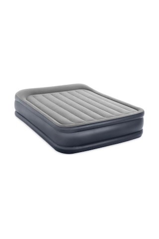 "INTEX Queen Deluxe Pillow Rest şişme yatak-Açık Gri- Queen çift kişilik" Açık Gri