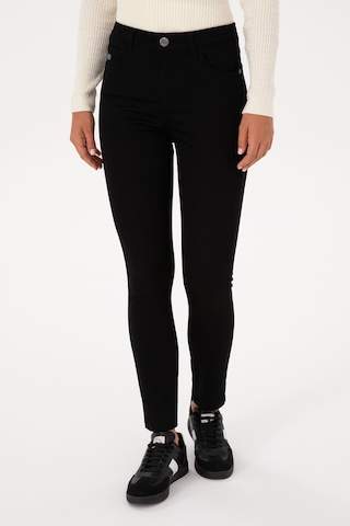 U.S. Polo Assn. Kadın Siyah Toothpick Fit Kanvas Pantolon 50317139-VR046