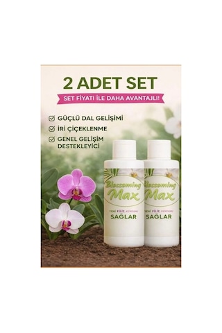 2 Adet Dal Ve Çiçek Destekleyici Premium Besin 100 Ml - Güçlü Dal Gelişimi Ve Iri Çiçeklenme