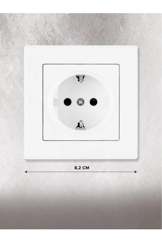 Arte Milano Tekli Topraklamalı Ve Çocuk Korumalı Duvar Prizi 343354673 Set06-1-40-1 White