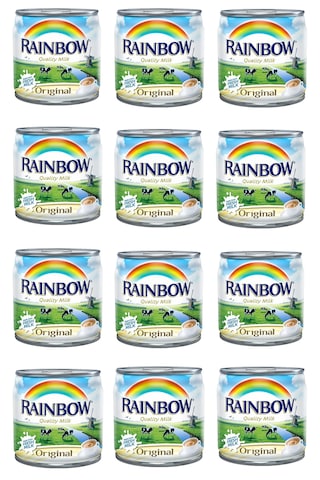 Rainbow Evaporated Milk Quality Milk 12 x 170 G