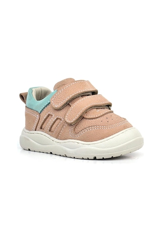 Rakerplus Schaggy Hakiki Deri Pudra Bebek Spor Ayakkabı Pudra