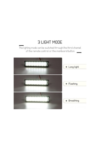 Flybuy 55mm 16 Led Metal Far Barı - 3 Işık Modu - Traxxas, Tamiya, Axial Uyumlu Rc Araba Işık Çubuğu