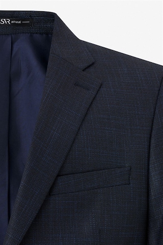 Süvari Lacivert Regular Sivri Yaka 6 Drop Takım Elbise Tk1007000292-m09