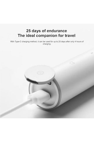 Xiaomi Mijia T300 Sonic Elektrikli Diş Fırçası Uzun Pil Ömrü Ipx7 Su Geçirmez T300