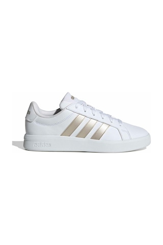 Adidas Grand Court Base 3.0 Beyaz Kadın Sneaker Beyaz-altın