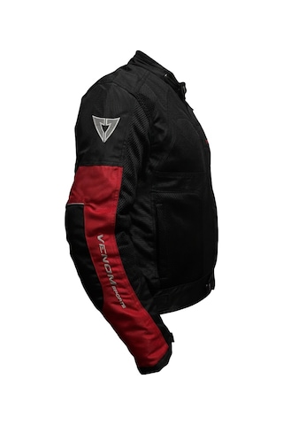 Motosiklet Mont 4 Mevsim Dynamic V2 Siyah-kırmızı Motorcu Montu