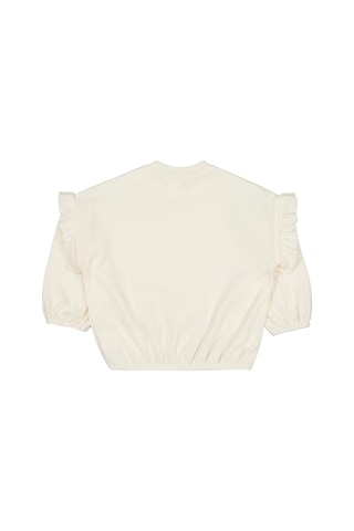 Civil Baby Balerin Ayakkabı 6-18 Ay Sweatshirt - Ekru